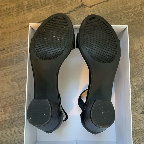 White Mountain Black 8.5 M Ermaline Ankle Strap Heels - Picture 2 of 6